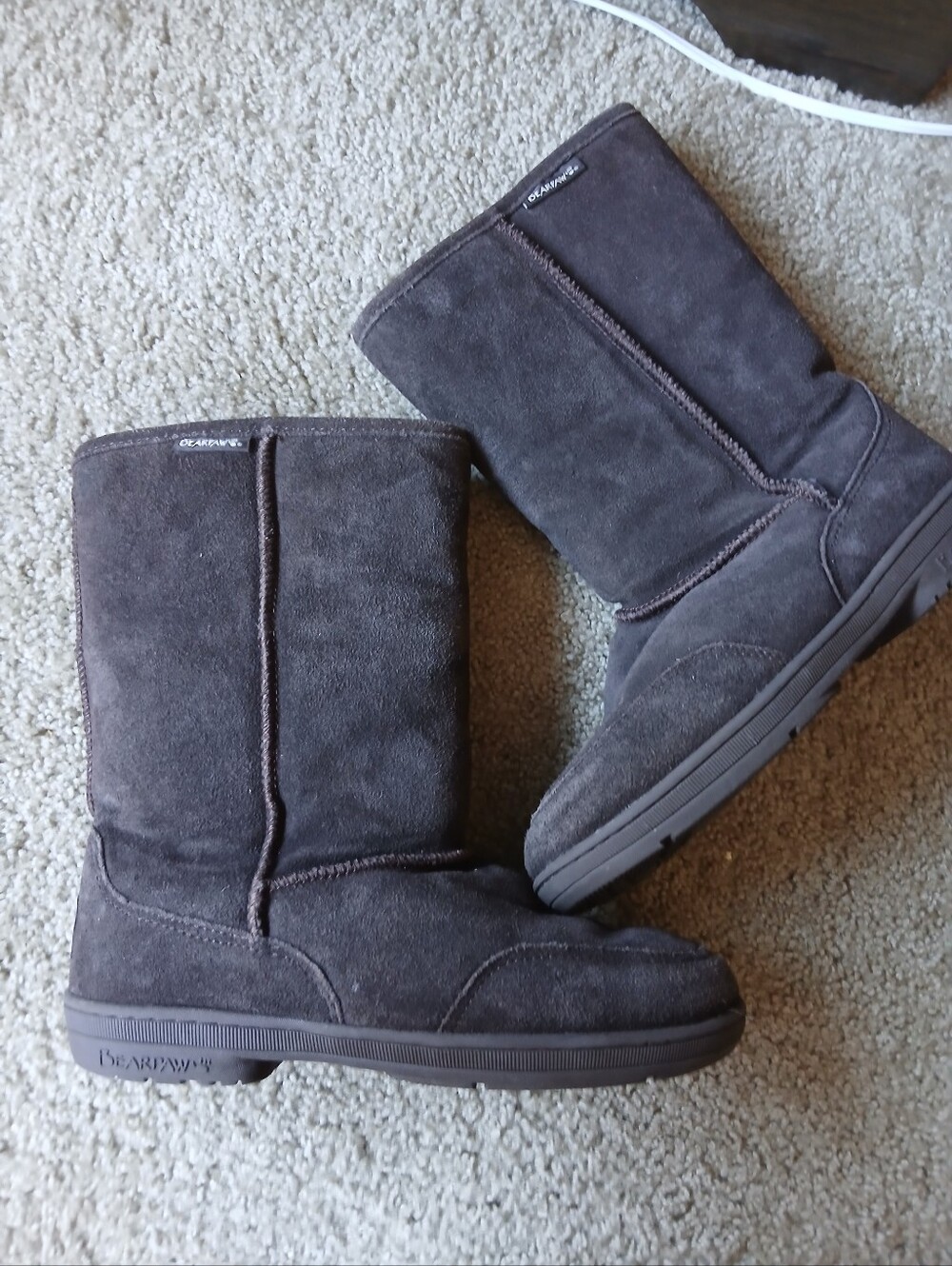 Bear Paw Dark Brown Suede Winter Boots